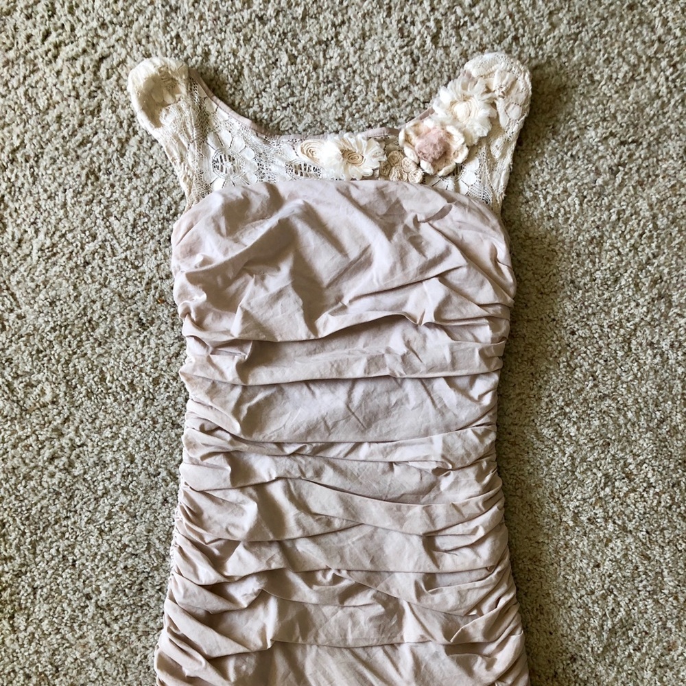 Embroidered cocktail dress